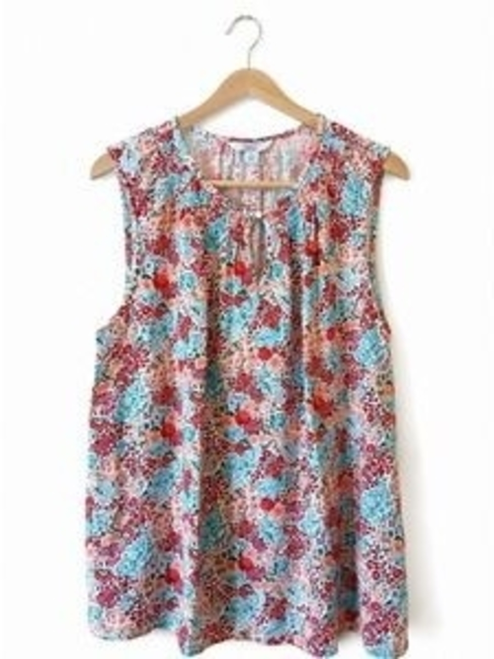 Croft & Barrow sleeveless floral blouse